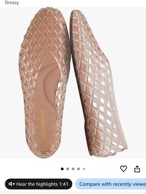 Cushionaire Nude Lattice Slip-On Flats